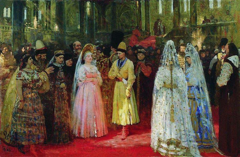 Ilya Repin Choosing a Bride for the Grand Duke Norge oil painting art